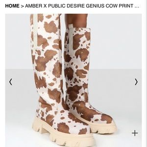 ISO Cow Print Boots